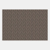 Hip Taupe Brown Beige White Abstracte Zigzag Art Inpakpapier Vel (Voorkant 3)