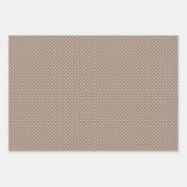 Hip Taupe Brown Beige White Abstracte Zigzag Art Inpakpapier Vel (Voorkant)