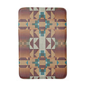 Hip Taupe Brown Oranje Blauwgroen blauwe groene et Badmat (Voorkant Verticaal)