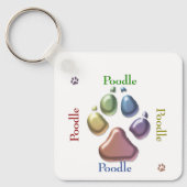 Hip to be Square Poodle Sleutelhanger (Voorkant)