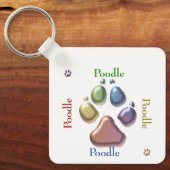 Hip to be Square Poodle Sleutelhanger (Voorkant)
