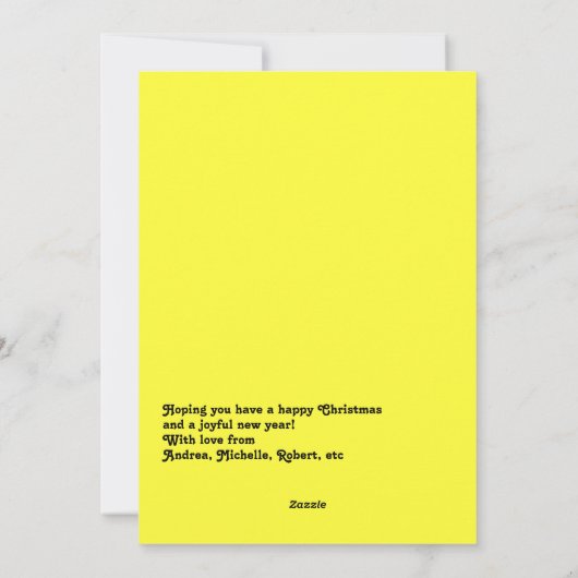 Hip Vakantie Grappig Retro Huisdier Hond Kerstfoto Feestdagenkaart (Achterkant)