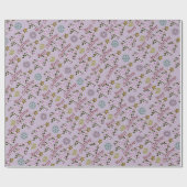 Hip vakantie - lavendelmist cadeaupapier (Vlak)
