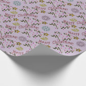 Hip vakantie - lavendelmist cadeaupapier (Hoek)