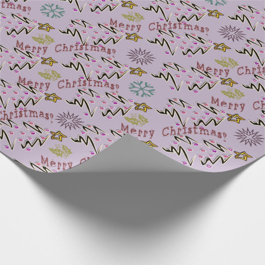 Hip vakantie - lavendelmist cadeaupapier (Hoek)