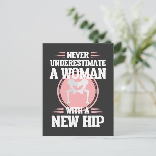 Hip-vervangingsoperatie bij het herstellen van mam briefkaart (Staand voorkant)