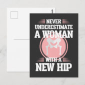 Hip-vervangingsoperatie bij het herstellen van mam briefkaart (Voorkant / Achterkant)