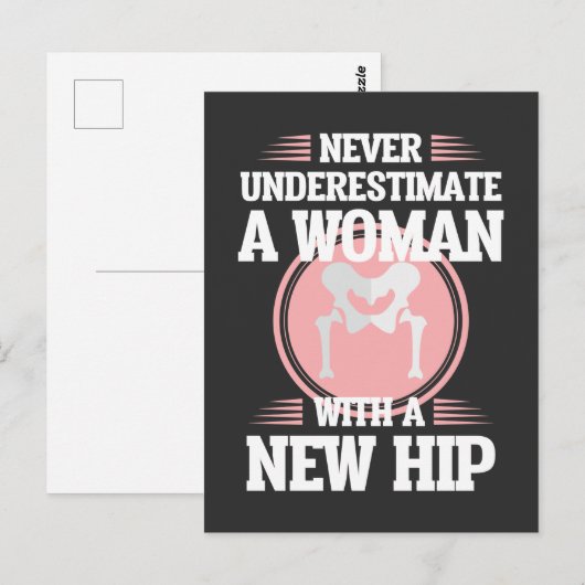 Hip-vervangingsoperatie bij het herstellen van mam briefkaart (Voorkant / Achterkant)