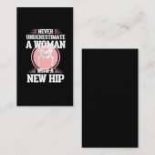 Hip-vervangingsoperatie bij het herstellen van mam visitekaartje (Voorkant / Achterkant)