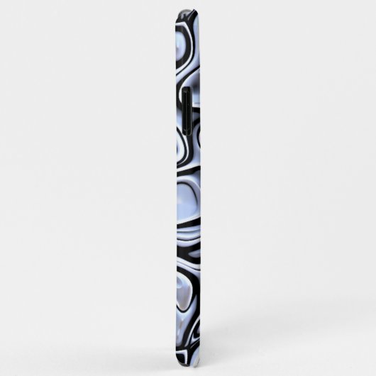 Hip Violet Blue Grey 3D Liquid Art Patroon Case-Mate iPhone Case (Achterkant/rechts)