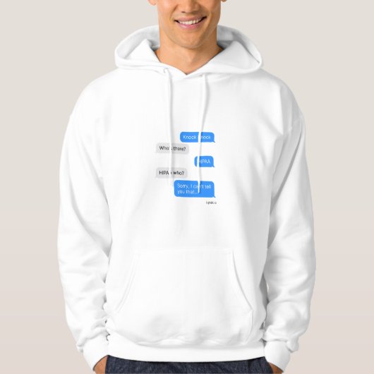 HIPAA-conforme hoodie (Voorkant)