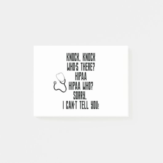 HIPAA-Humor Post-it® Notes (Voorkant)