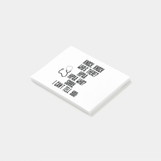 HIPAA-Humor Post-it® Notes (Schuin)