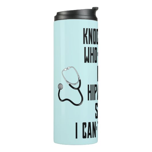 HIPAA-Humor Thermosbeker (Gedraaid links)