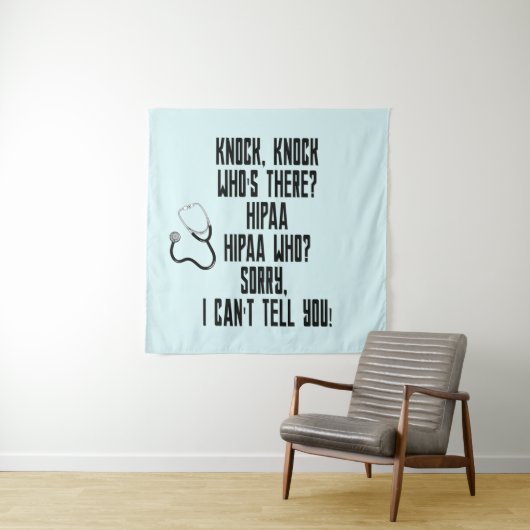 HIPAA-Humor Wandkleed (In situ)