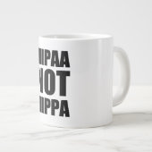 HIPAA niet HIPPA-Mok Grote Koffiekop (Voorkant rechts)