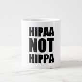 HIPAA niet HIPPA-Mok Grote Koffiekop (Voorkant)