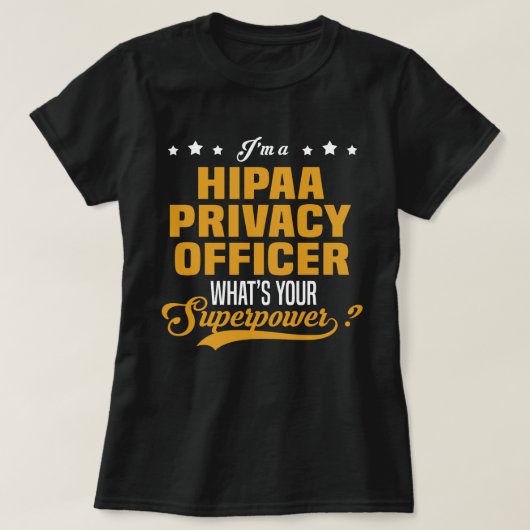 HIPAA Privacy Officer T-shirt (Design voorkant)