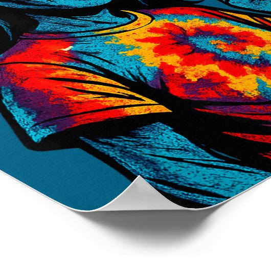 Hipe Alien Tie-dye Design Poster (Hoek)