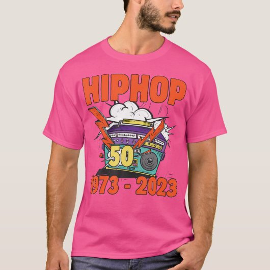 Hiphop 50 Years Old Funny Hip-Hop Lover T-shirt (Voorkant)