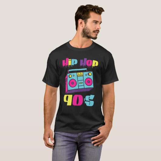Hiphop 90S Music Throwback Hip Hop T-shirt (Voorkant volledig)