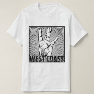 hiphop aan de westkust t-shirt