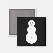 Hiphop Angry Snowman Kerstmis Magneet (Voorkant / Achterkant)