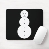 Hiphop Angry Snowman Kerstmis Muismat (Met muis)