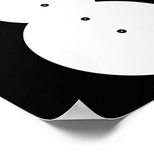 Hiphop Angry Snowman Kerstmis Poster (Hoek)