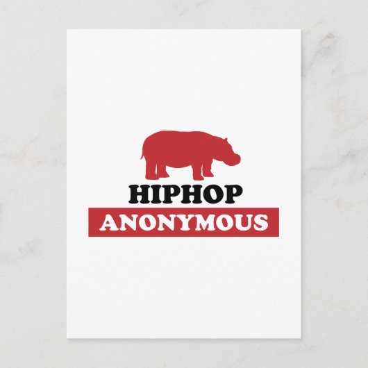 HipHop Anonymous Briefkaart (Voorkant)