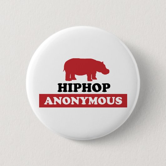 HipHop Anonymous Ronde Button 5,7 Cm (Voorkant)