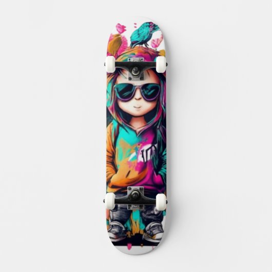 Hiphop Art Persoonlijk Skateboard (Voorkant)