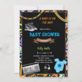 Hiphop baby shower card-uitnodiging kaart (Voorkant)