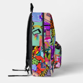 Hiphop backpack bedrukte rugzak (Links)