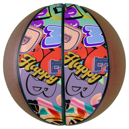 Hiphop basket ball basketbal (Verticaal)