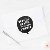 HipHop Birthday Kinderen Ronde Sticker (Envelop)