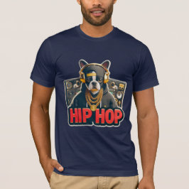 HIPHOP BOSTON TERRIER T-SHIRT