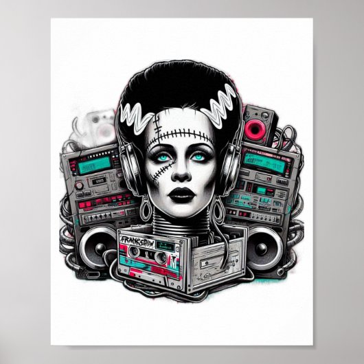 Hiphop bruid van Frankenstein Poster (Voorkant)