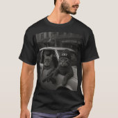 Hiphop Cat Gang Realistisch Kunstwerk, Cool Cat Lo T-shirt (Voorkant)