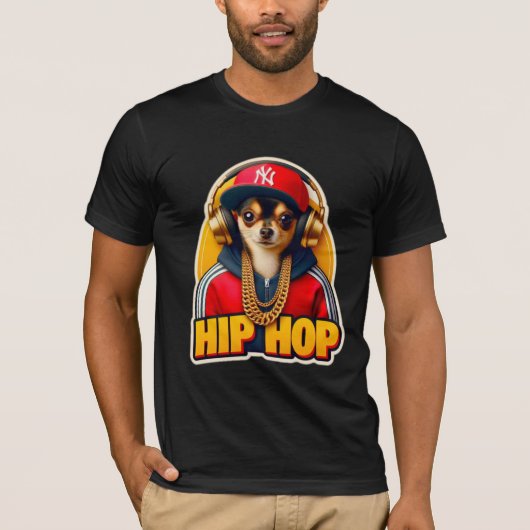 HIPHOP CHIHUAHUA 2 T-SHIRT (Voorkant)