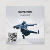 Hiphop Choreograaf Foto QR Code Social Media Vierkante Visitekaartje (Voorkant)