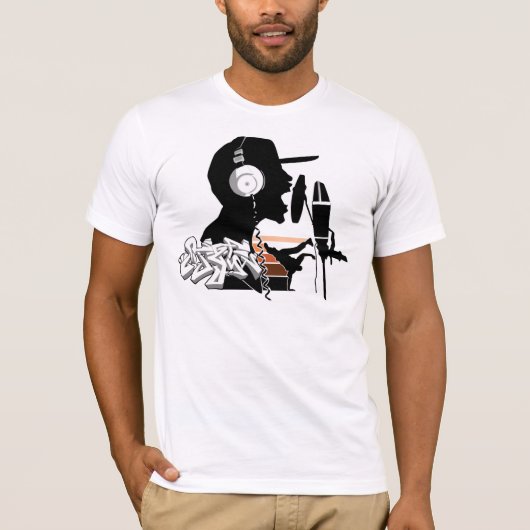 Hiphop collage t-shirt (Voorkant)