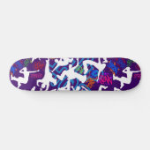 HipHop Dance Pattern.w D Paarse BG Persoonlijk Skateboard (Horizontaal)