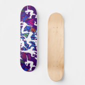 HipHop Dance Pattern.w D Paarse BG Persoonlijk Skateboard (Voorkant)