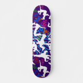 HipHop Dance Pattern.w D Paarse BG Persoonlijk Skateboard (Voorkant)