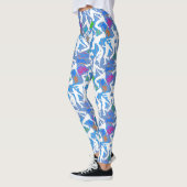 HipHop Dance Pattern.w L Blauw BG Leggings (Links)