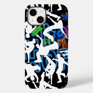 HipHop Dance Pattern.w Zwart BG Case-Mate iPhone 14 Hoesje