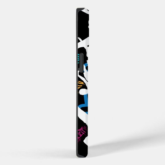 HipHop Dance Pattern.w Zwart BG Case-Mate iPhone Case (Achterkant / Rechts)