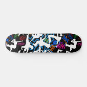 HipHop Dance Pattern.w Zwart BG Persoonlijk Skateboard (Horizontaal)