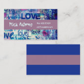 Hiphop Dancer of Graffiti Drawer Text Artikel Visitekaartje (Voorkant / Achterkant)